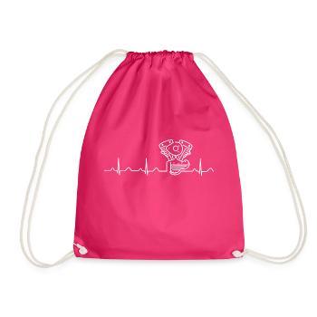 V2 Shovelhead Heartbeat white - Sac de sport léger - fuchsia - Devant