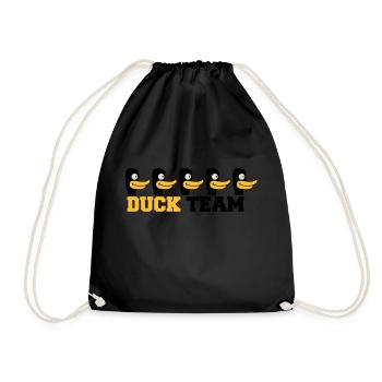 Duck Team - Turnbeutel - Schwarz - Vorne