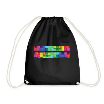 Rainbow Regenbogen Pride Homosexual Kleidung Mann - Turnbeutel - Schwarz - Vorne