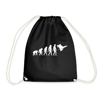 Karate Kampfsport Kampfkunst Geschenkidee - Turnbeutel - Schwarz - Vorne
