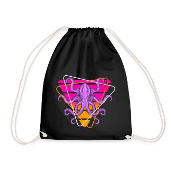Méduses Vaporwave - Sac de sport léger - noir - Devant