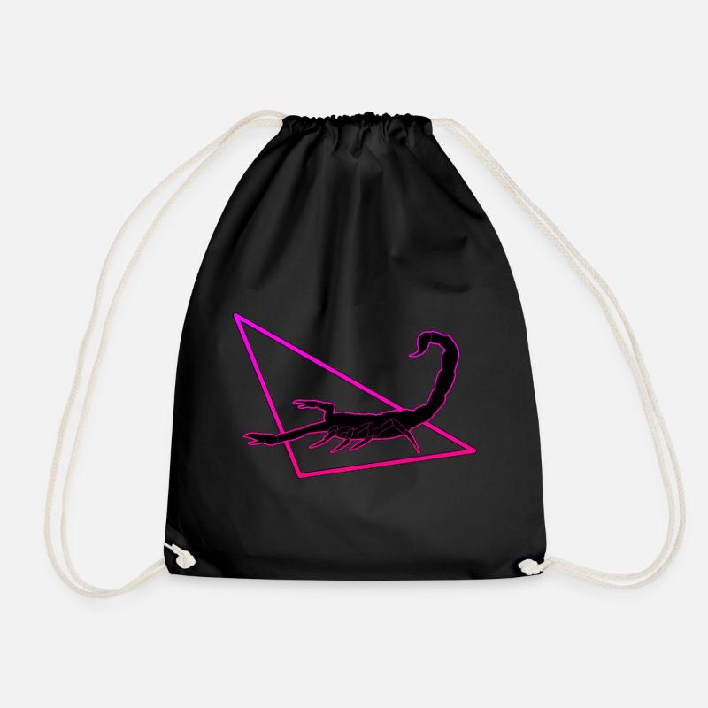 Skorpion in lila/Pink - Turnbeutel - Schwarz