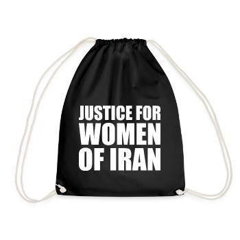 Justice for women of iran - Sac de sport léger - noir - Devant
