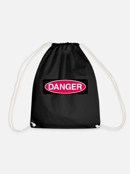 Danger - Turnbeutel - Schwarz