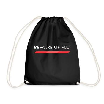 Méfiez-vous du FUD - Sac de sport léger - noir - Devant