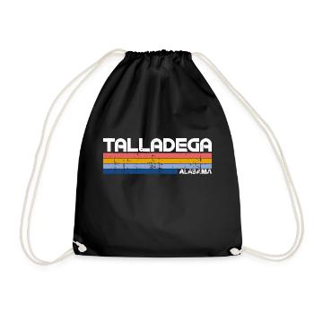 Vintage 70s 80s Style Talladega AL - Sac de sport léger - noir - Devant