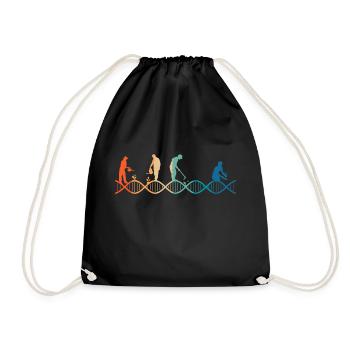 Gardening is in my DNA - Drawstring Bag - black - Front
