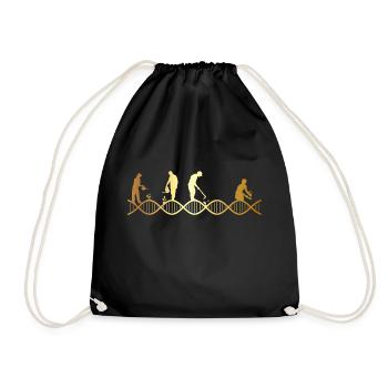 Gardening is in my DNA - Drawstring Bag - black - Front