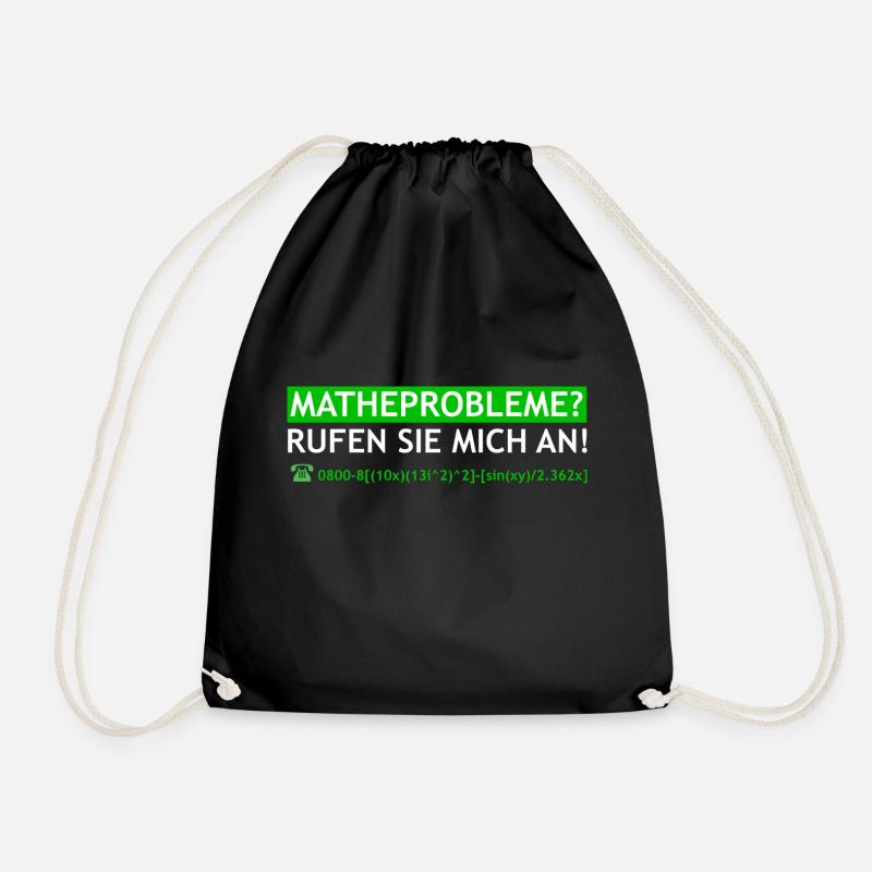 Mathe Mathematik Mathelehrer Algebra Geschenk - Turnbeutel - Schwarz
