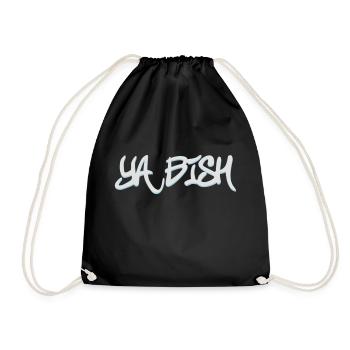 ya bish - Drawstring Bag - black - Front