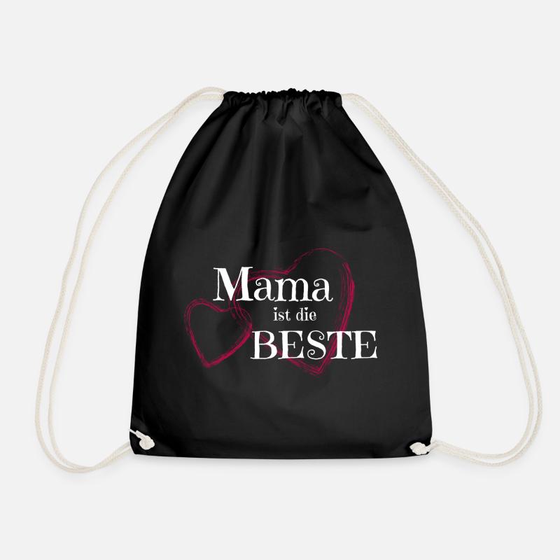 Super Mom Beste Mama Muttertag - Turnbeutel - Schwarz