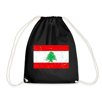 Libanon, Lebanon - Turnbeutel - Schwarz - Vorne