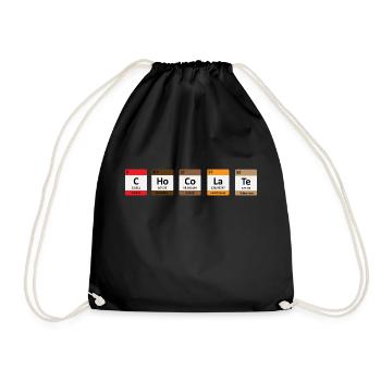Chocolate - Drawstring Bag - black - Front