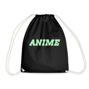 Anime - Turnbeutel - Schwarz - Vorne