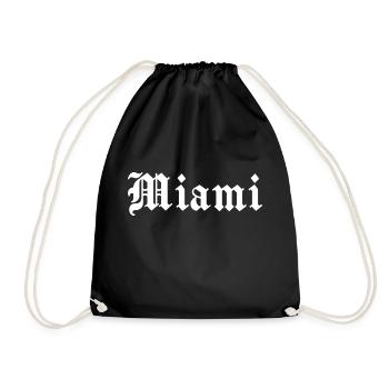 Miami - Turnbeutel - Schwarz - Vorne