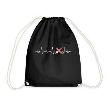 Heartbeat Artist - Drawstring Bag - black - Front