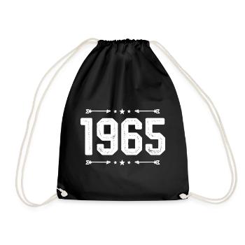 Millésime 1965 Millésime 60ème anniversaire 1965. - Sac de sport léger - noir - Devant