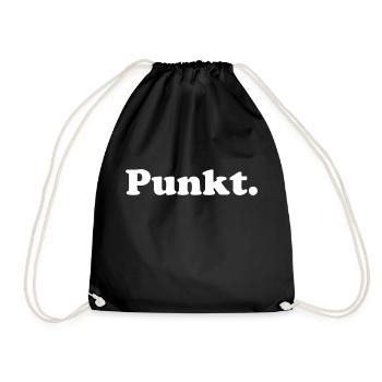 Punkt. - Turnbeutel - Schwarz - Vorne
