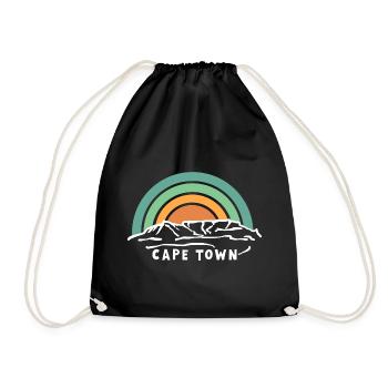 Le Cap Le Cap Table Mountain Afrique du Sud Souvenir - Sac de sport léger - noir - Devant