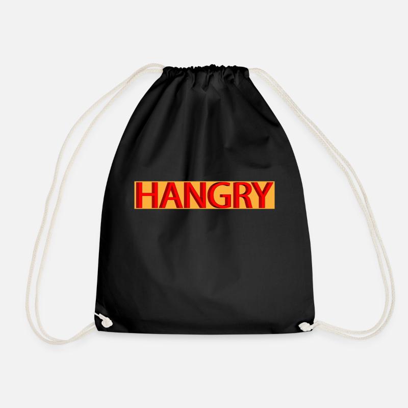 Hangry - Turnbeutel - Schwarz