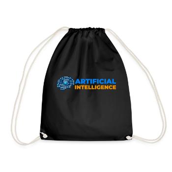 Artificial intelligence - Drawstring Bag - black - Front