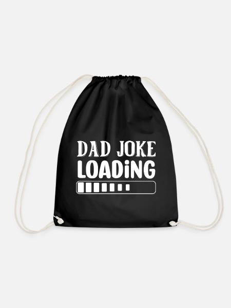 Dad Joke Loading - Turnbeutel - Schwarz