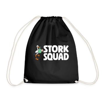 Stork Squad Labor & Delivery Nurse - Turnbeutel - Schwarz - Vorne