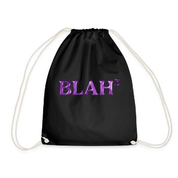 BLAH_3 - Drawstring Bag - black - Front