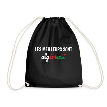 The best are Algerians - Drawstring Bag - black - Front