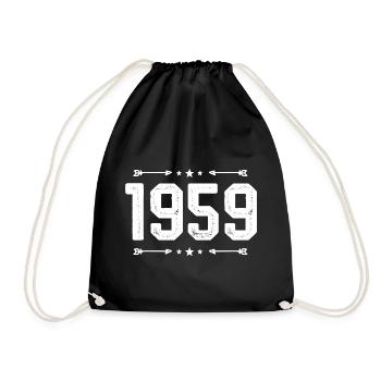 Millésime 1959 Millésime 66ème Anniversaire 1959 - Sac de sport léger - noir - Devant