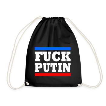Fuck putin - Turnbeutel - Schwarz - Vorne