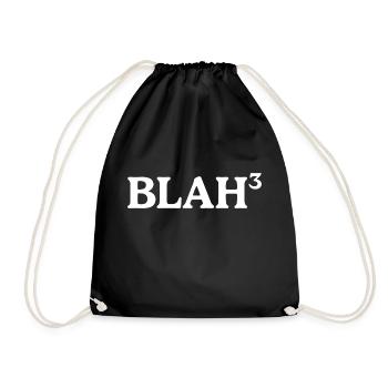 BLAH_3 - Drawstring Bag - black - Front