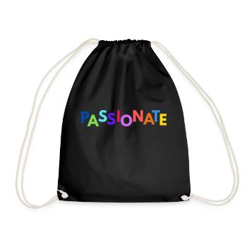 Passionate ❤️🔥 - Turnbeutel - Schwarz - Vorne