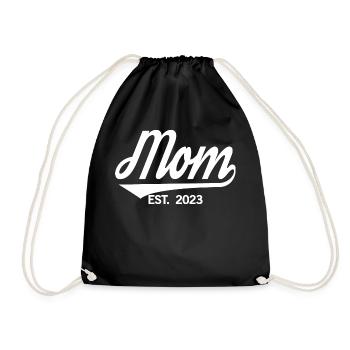 2023, Maman en devenir, annonce de grossesse - Sac de sport léger - noir - Devant
