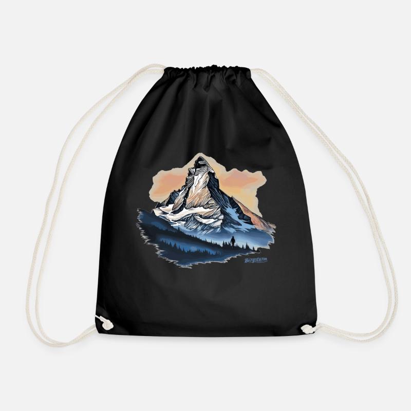Matterhorn souvenir souvenir online shop - Drawstring Bag - black