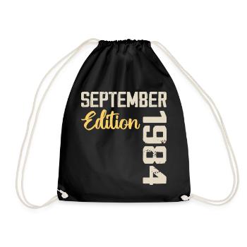 September 1984 - 40th Anniversary September 1984 - Drawstring Bag - black - Front