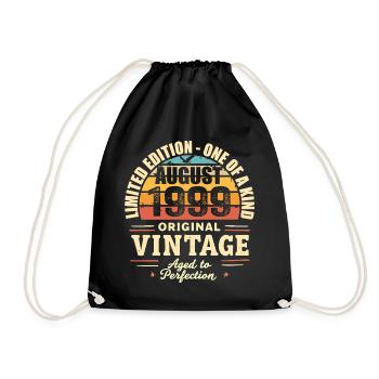 Août 1999 Anniversaire Août 1999 - August 1999 - Sac de sport léger - noir - Devant