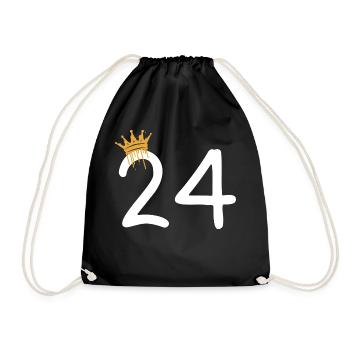 24 - Turnbeutel - Schwarz - Vorne