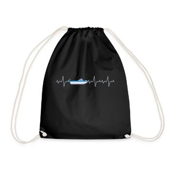 Bateau à moteur Heartbeat Capitaine de bateau - Sac de sport léger - noir - Devant