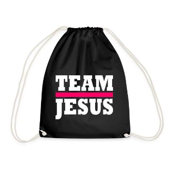 Team jesus - Drawstring Bag - black - Front