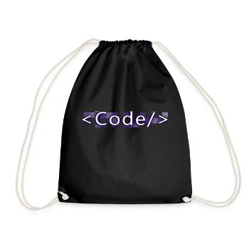 Code style (purple) - Sac de sport léger - noir - Devant