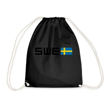 Suède - Sac de sport léger - noir - Devant