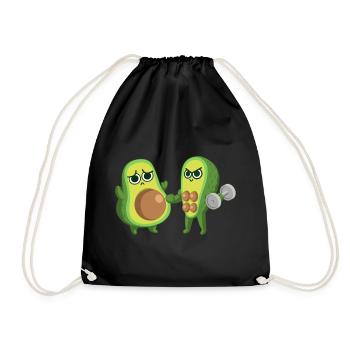 Avocat au gymnase - Sac de sport léger - noir - Devant