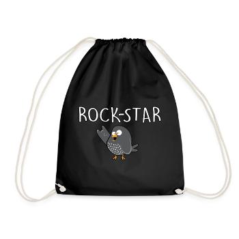 Rock Star - Turnbeutel - Schwarz - Vorne