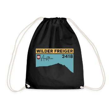 Wild Freiger Mountain Tour Red Ridge Summit Altitude - Drawstring Bag - black - Front