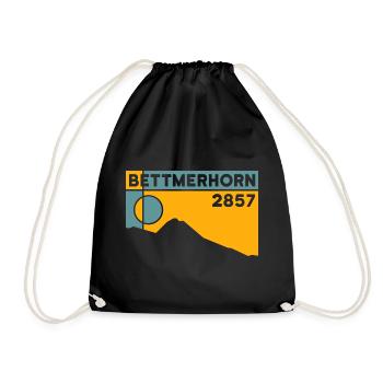 Bettmerhorn Bettmeralp Hike Hiking Valais - Drawstring Bag - black - Front