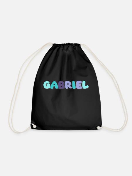 Name - Gabriel - Turnbeutel - Schwarz