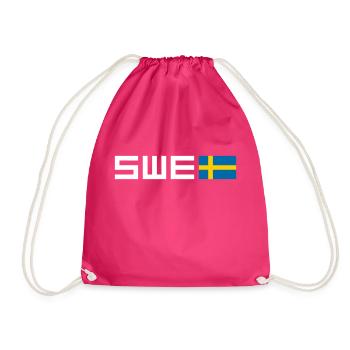 Schweden - Turnbeutel - Fuchsia - Vorne