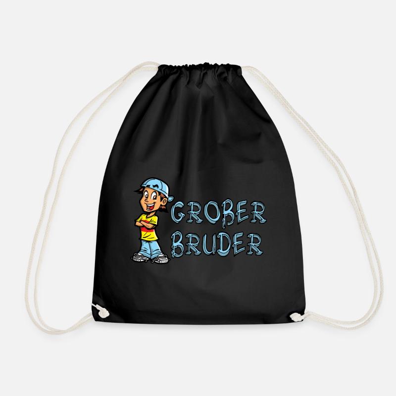 Big Brother - Drawstring Bag - black