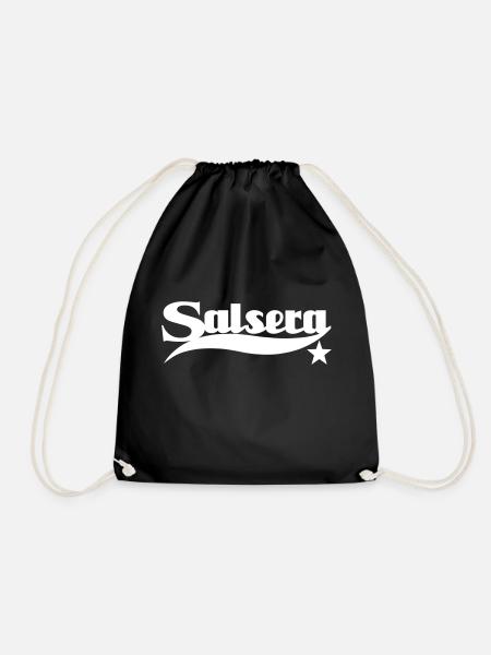 Salsera - Woman - Salsa Dancer - Salsa Dance Shirt - Turnbeutel - Schwarz